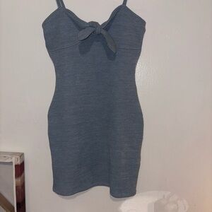 Elegant Off-the-Shoulder Blue Sweater